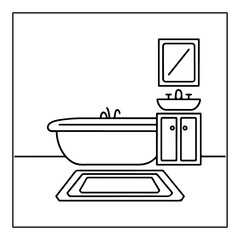 vector illustration of a space coloring page isolated