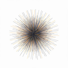Abstract Radial Line Burst – Vector