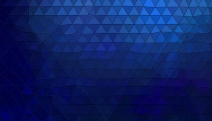Fototapeta premium dark blue geometric triangle texture banner pattern