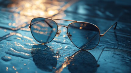 sunglasses on the beach