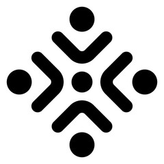 Culture Building Glyph Icon