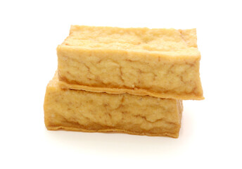 Tofu bubble on the white background 