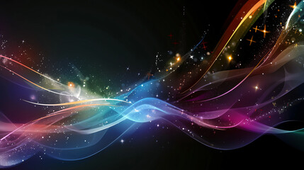 Obraz premium diversity of fractal realms colorful wallpaper the black widow