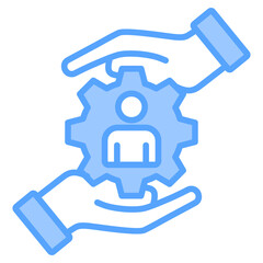 Client Management Blue Icon
