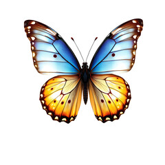 A butterfly on white background