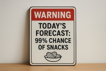 Warning Sign Predicting 99 percent Chance of Snacks Today