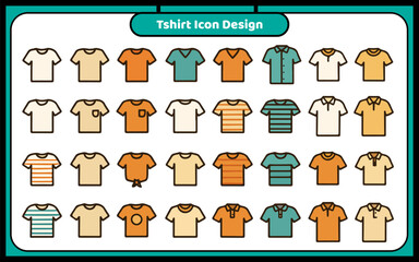 T shirt icon design template