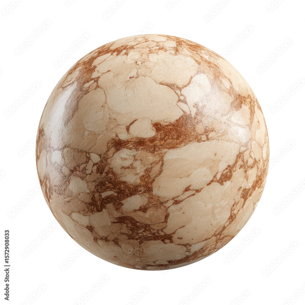 Poster realistic marble texture sphere with elegant patterns suitable for backgrounds and surface designs i