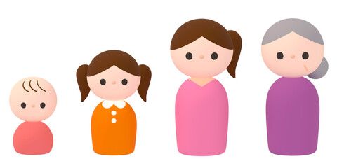 女性の成長アイコン