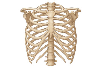 Human Rib Cage Illustration