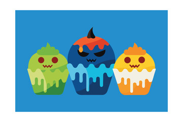 Monster cupcakes