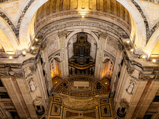 Three Cenotaphs inside the National Pantheon - Lisbon, Portugal