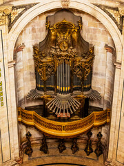 Organ inside the National Pantheon - Lisbon, Portugal