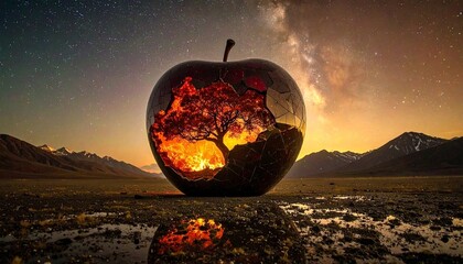 sunset in the desert
