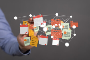 Fototapeta na wymiar Optimize workflow with efficient file and calendar management. Boost productivity.
