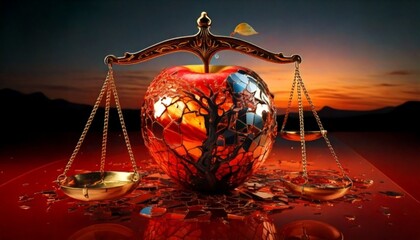 scales of justice with dollar symbol