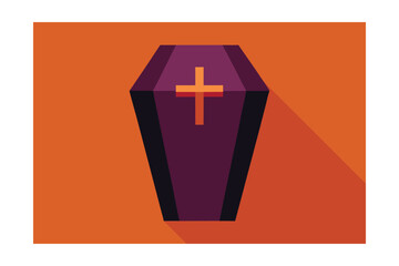 Obraz premium Coffin cross symbol
