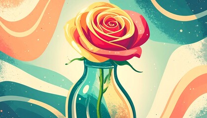 vintage background with roses