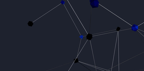Modern abstract background with network nodes. Ideal for tech, data, and connection concepts.
