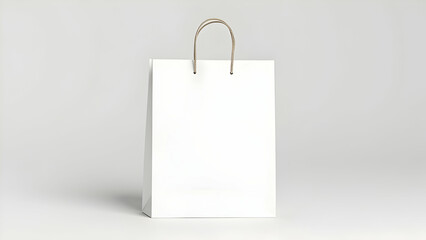 Kraft paper shopping bag mockup for branding presentation