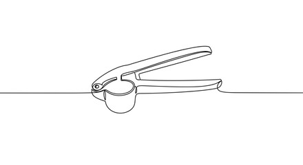 Kitchen tool illustration of a lemon squeezer on a white background