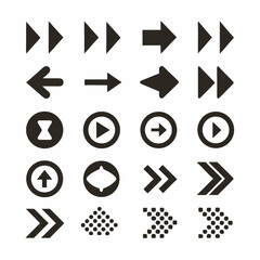 Multi Direction Arrow Icon Set vector design.