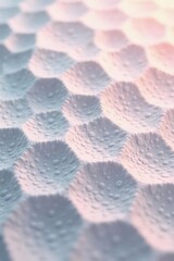 Abstract Pastel Wavy Texture with Water Droplets A Close-Up View of a Soft, Undulating Surface