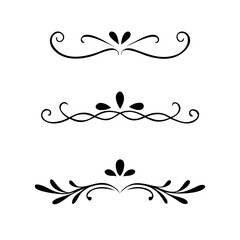 flowers, design elements.Vector design element.Gold text dividers doodle set. Wedding decorative elements. ornament, borders, floral, vintage line separators. Hand drawn vector illustration.