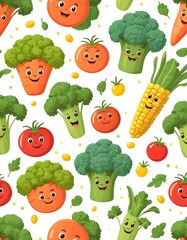 vegetables seamless pattern