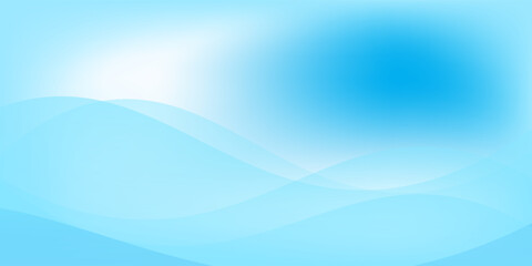 Abstract background light blue curve and wave element vector illustration