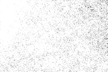 Grunge Urban Background Texture. Specks debris Overlay Distress Grainy Grungy Effect. Isolated Black on White Background with dust, noise and grain. Minimal Rough halftone design