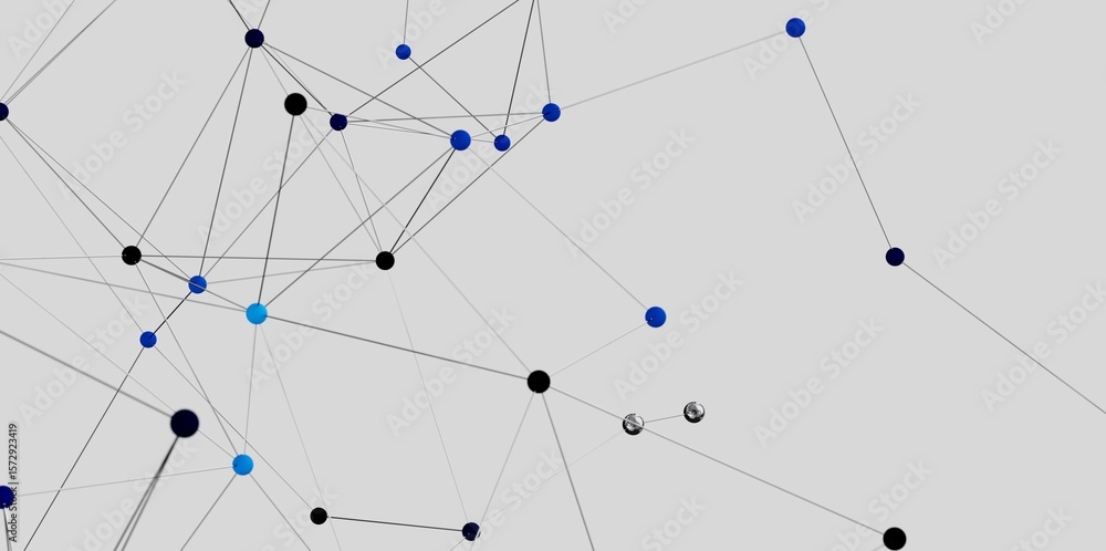 Poster abstract background with connected dots and lines. network, technology, communication concept.