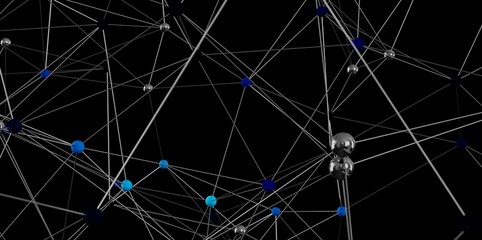 Stock photo of an abstract network connection.  Perfect for technology,  connectivity, and global concepts.