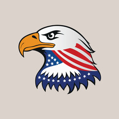 American flag eagle head patriotic symbol national symbol bird