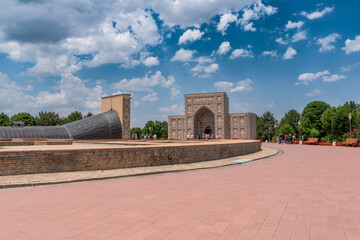 View of Ulugh Beg Observatory, Samarkand, Uzbekistan