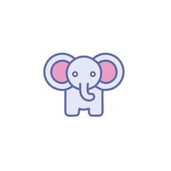 Baby elephant icon