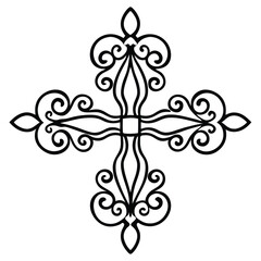 "Cross Vector Line Art &ndash; Royalty-Free Adobe Stock Images"