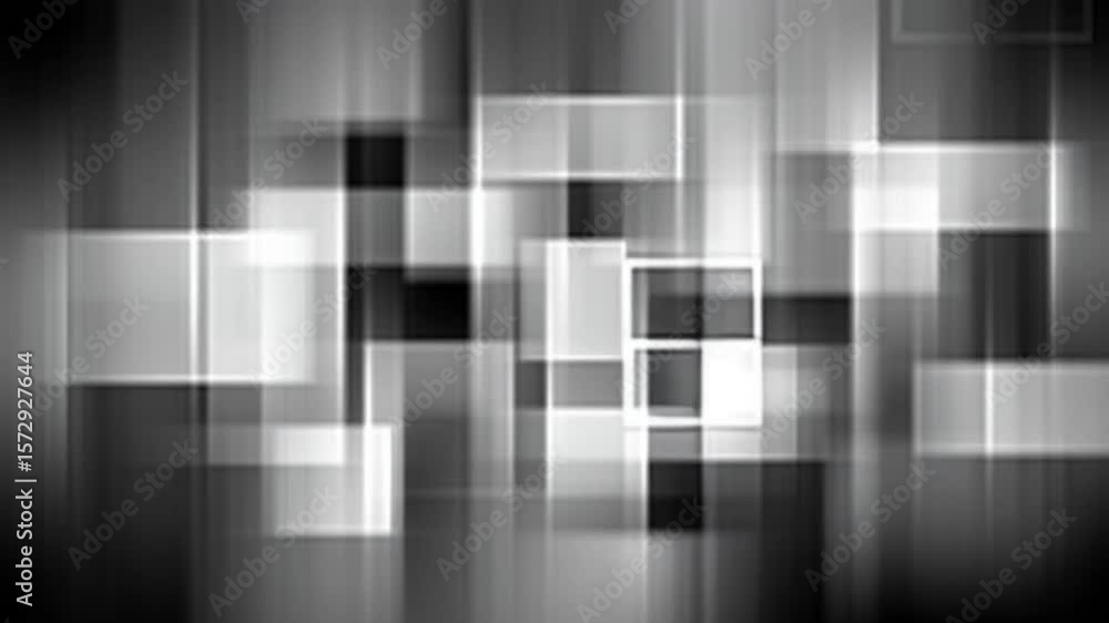 Poster abstract black and white geometric patterns create dynamic visuals generative ai