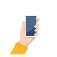 Hand holding smartphone