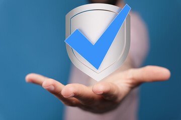 Safety and security, data protection, digital shield. Trust and reliability.