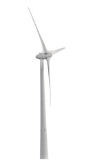 Wind turbine isolated photo