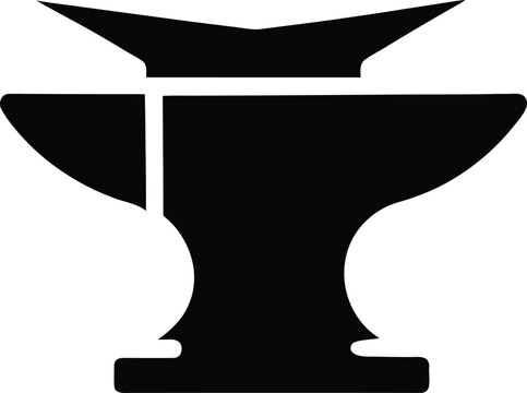 metal foundry icon vector silhouette on transparent background