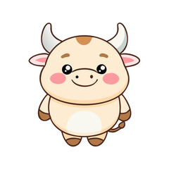Aries — Smiling Ram with Pastel Horns
