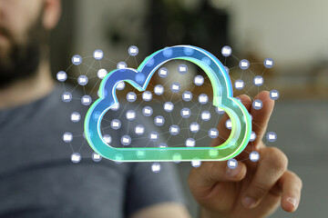 Secure cloud storage, data access, and network connectivity.  Modern technology for business.
