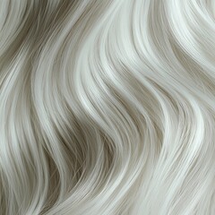 Platinum blond hair close up. White hair background or texture.
