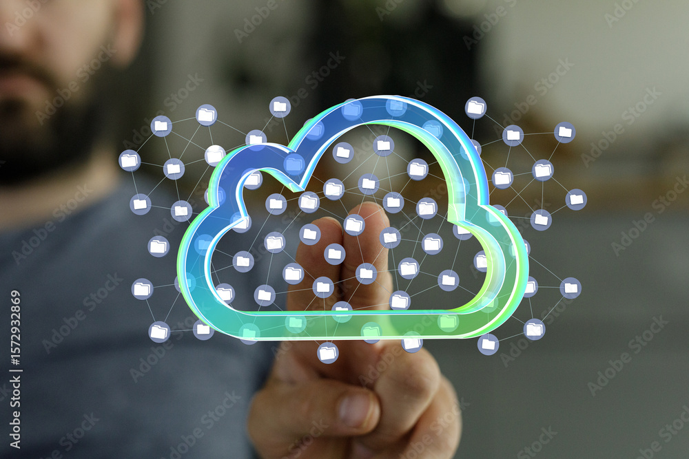 Aufkleber secure cloud storage, data sharing, and network connectivity. access files anytime, anywhere.