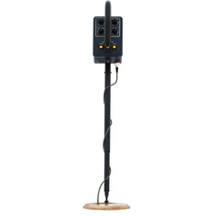 3d render vintage metal detector device with transparent background