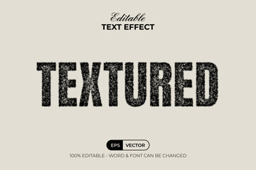 Editable Text Effect Textured Style.