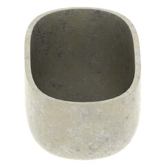 3d render stone planter round concrete pot with transparent background
