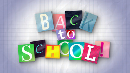 A fun crumpled paper themed caption background made of paper magazine style letters.